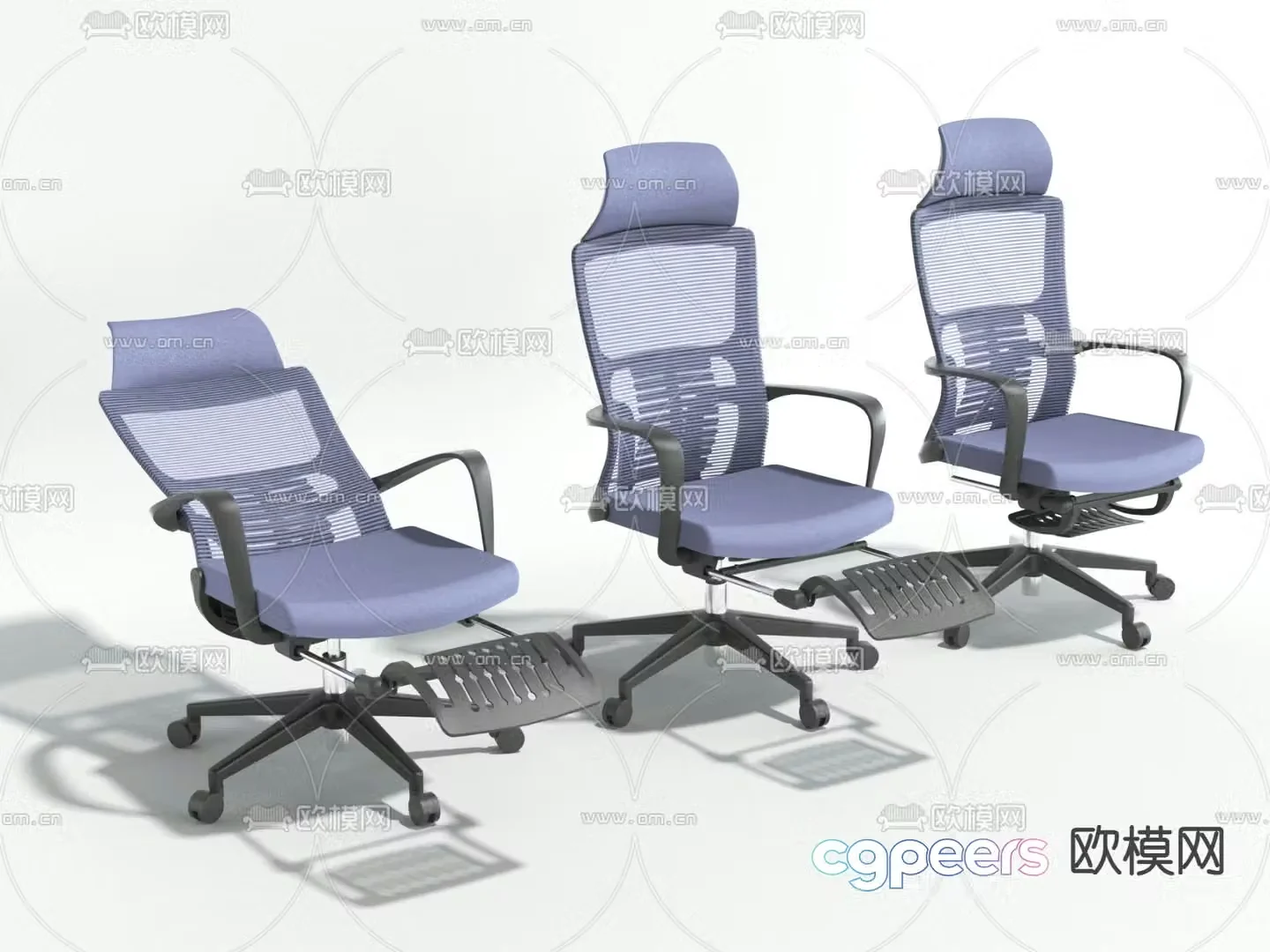 Mesh office chair 3d model