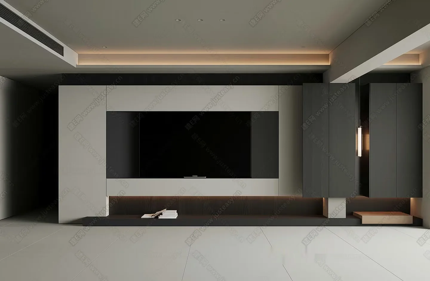 Modern Living Room 3D Model – 21399 – VRAY Render