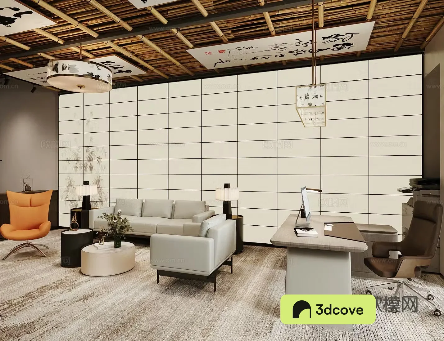 New Chinese style manager office Chairman office
