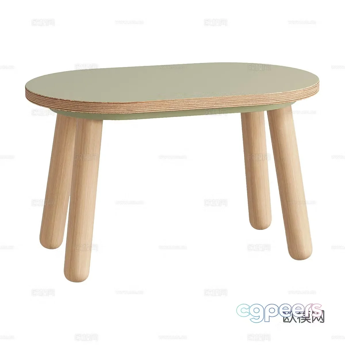 Montessori table 3d model