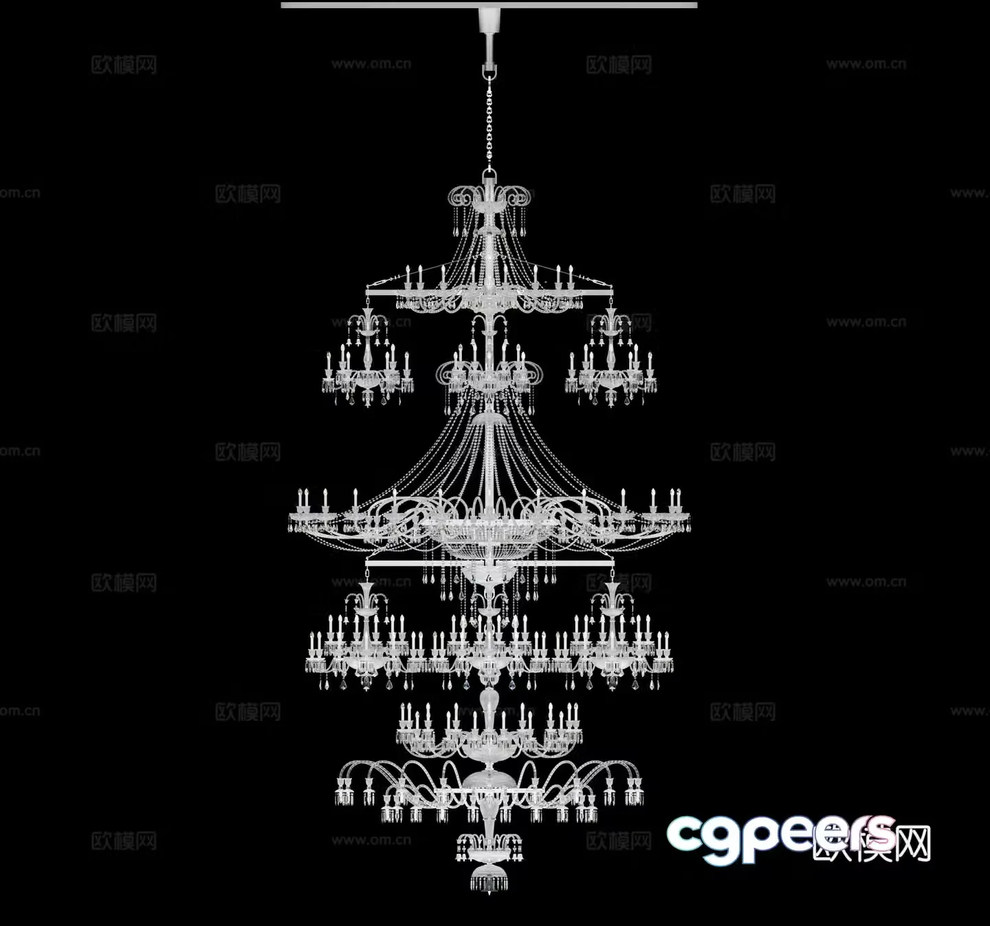 Crystal headlight 3d model