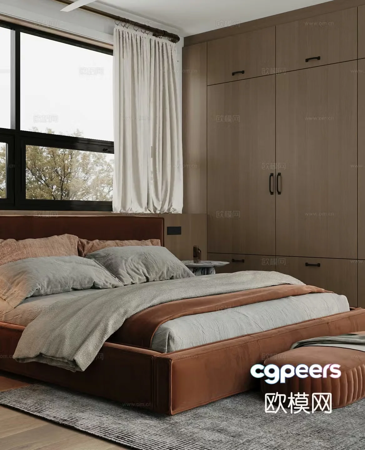 Modern bedroom 3d model