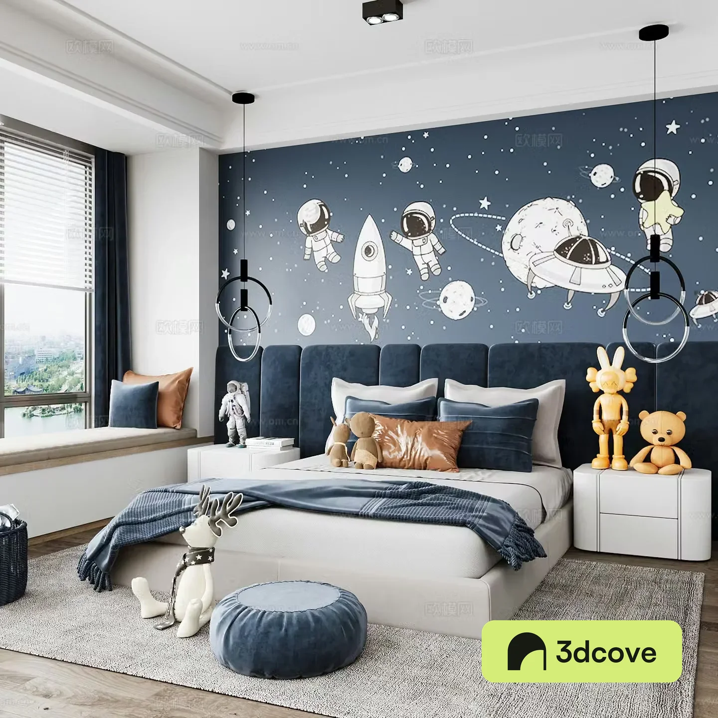 Modern children’s room boy’s room