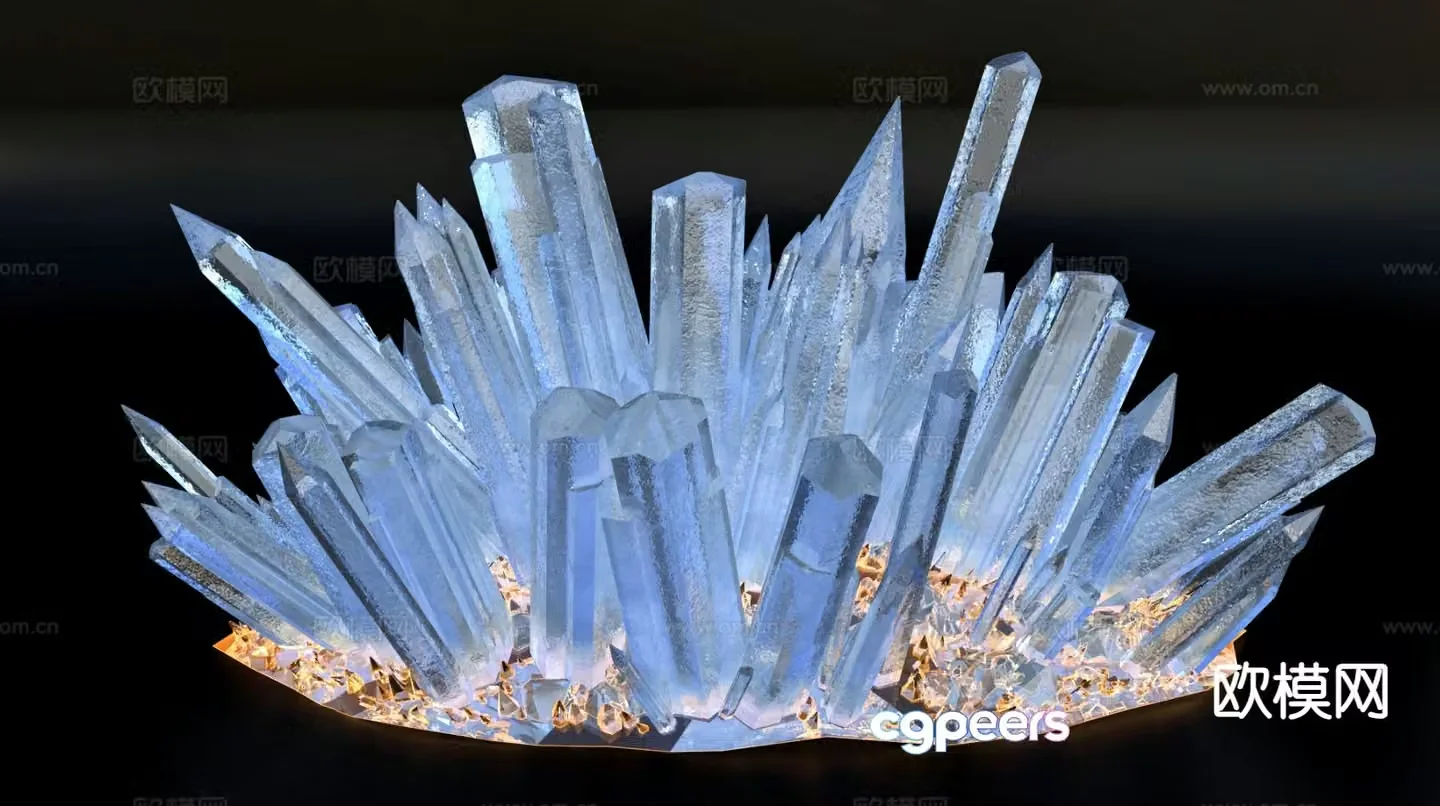 gemstone natural crystal crystal 3d model