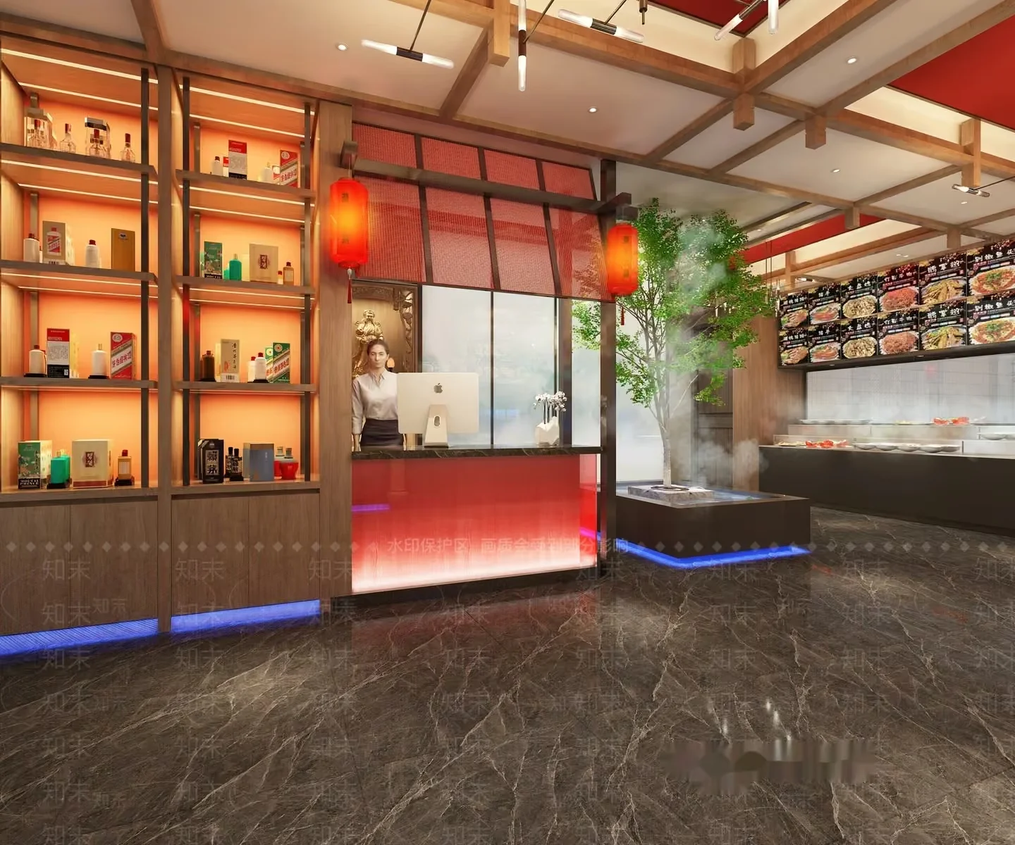 Modern Japanese Restaurant 3D Model – 11072 – VRAY Render