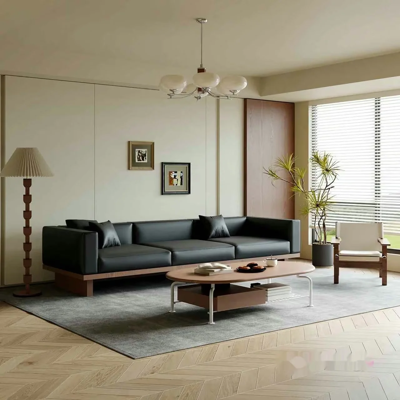 Modern Living Room 3D Model – 9286 – CORONA Render