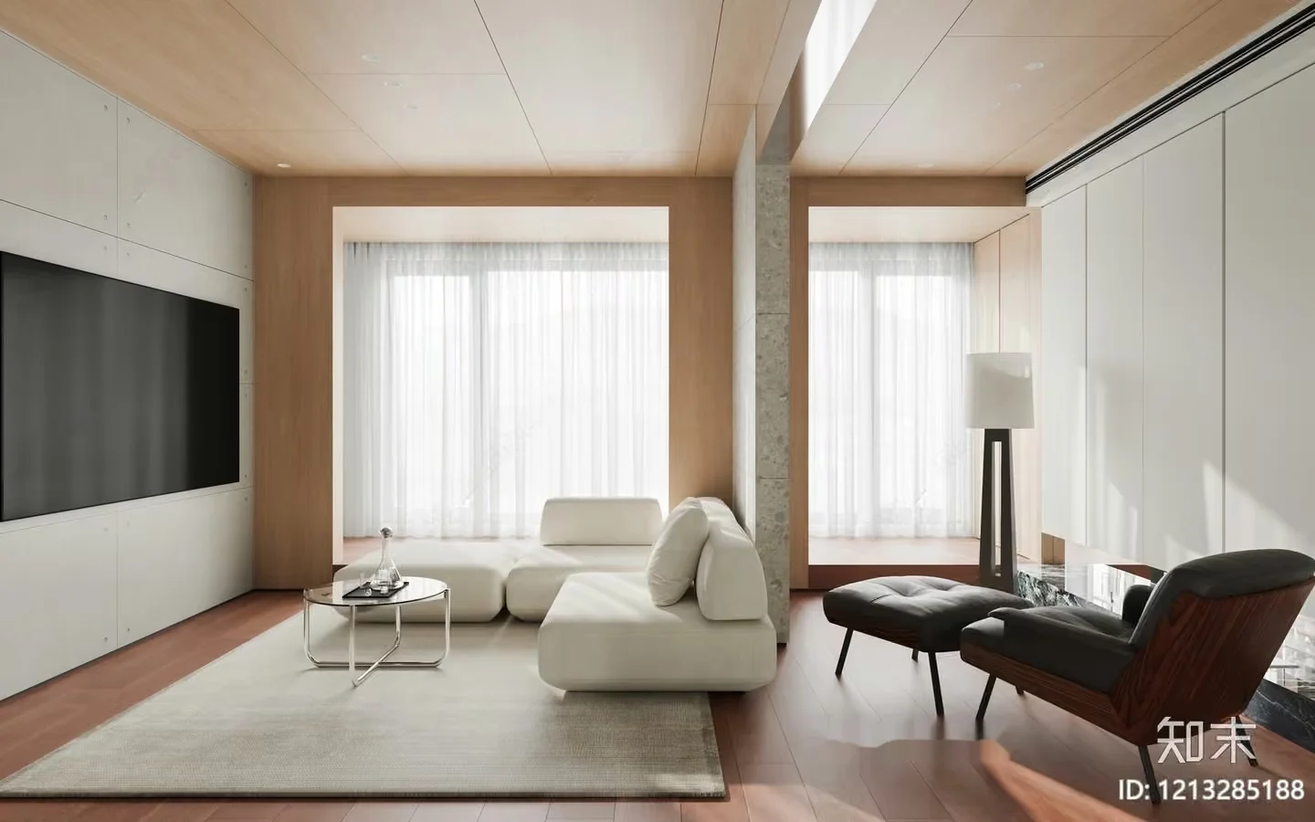 Modern Living Room 3D Model – 6319 – VRAY Render
