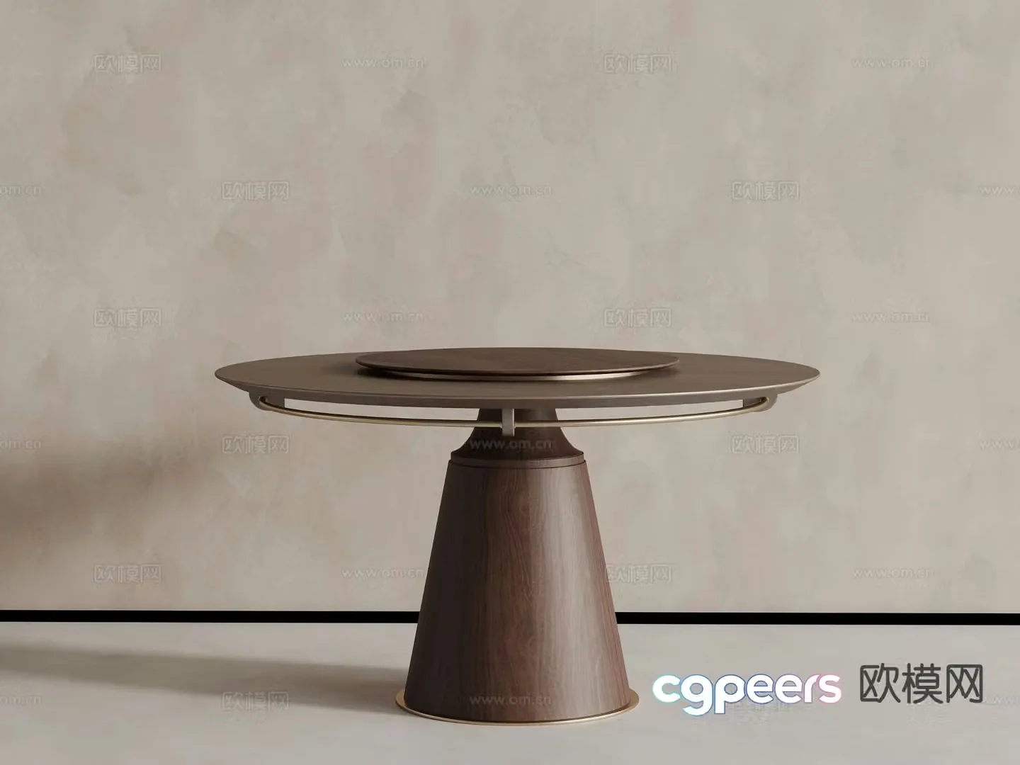 Medieval dining table 3d model