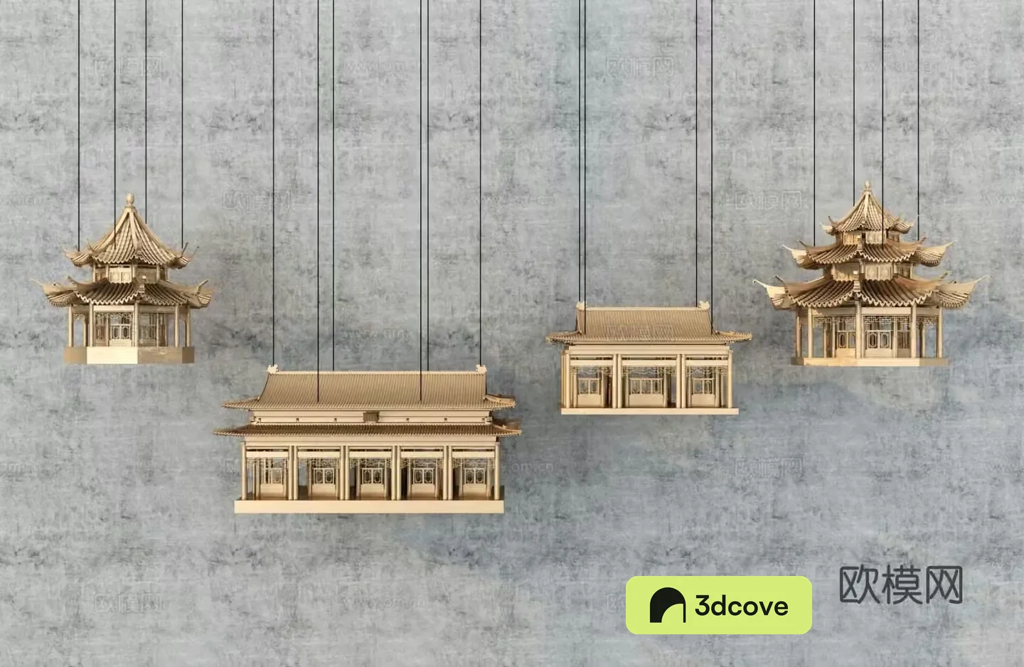 New Chinese style ancient pendant metal pendant