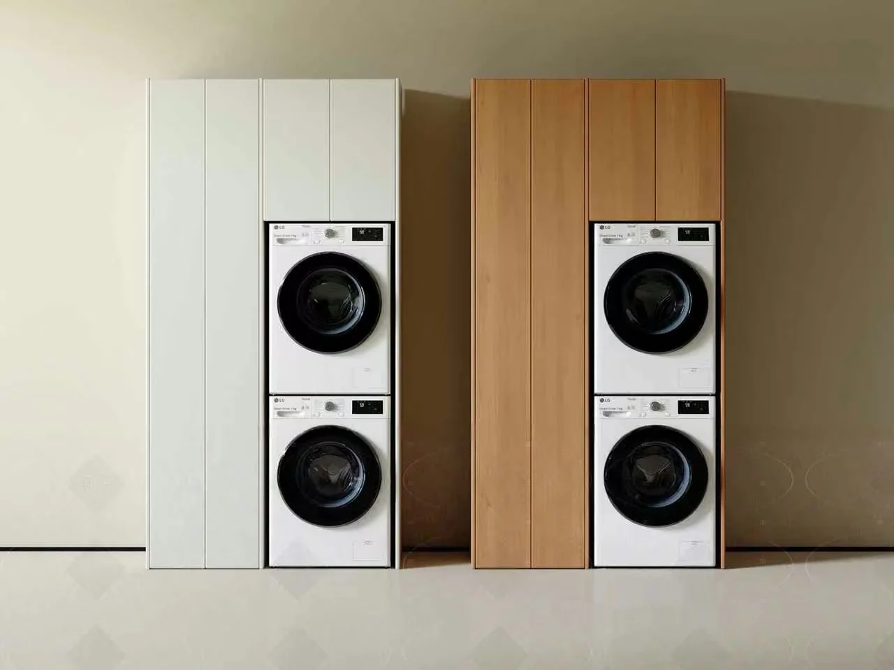 Two Washing Machines 3D Model – 4166 – CORONA Render