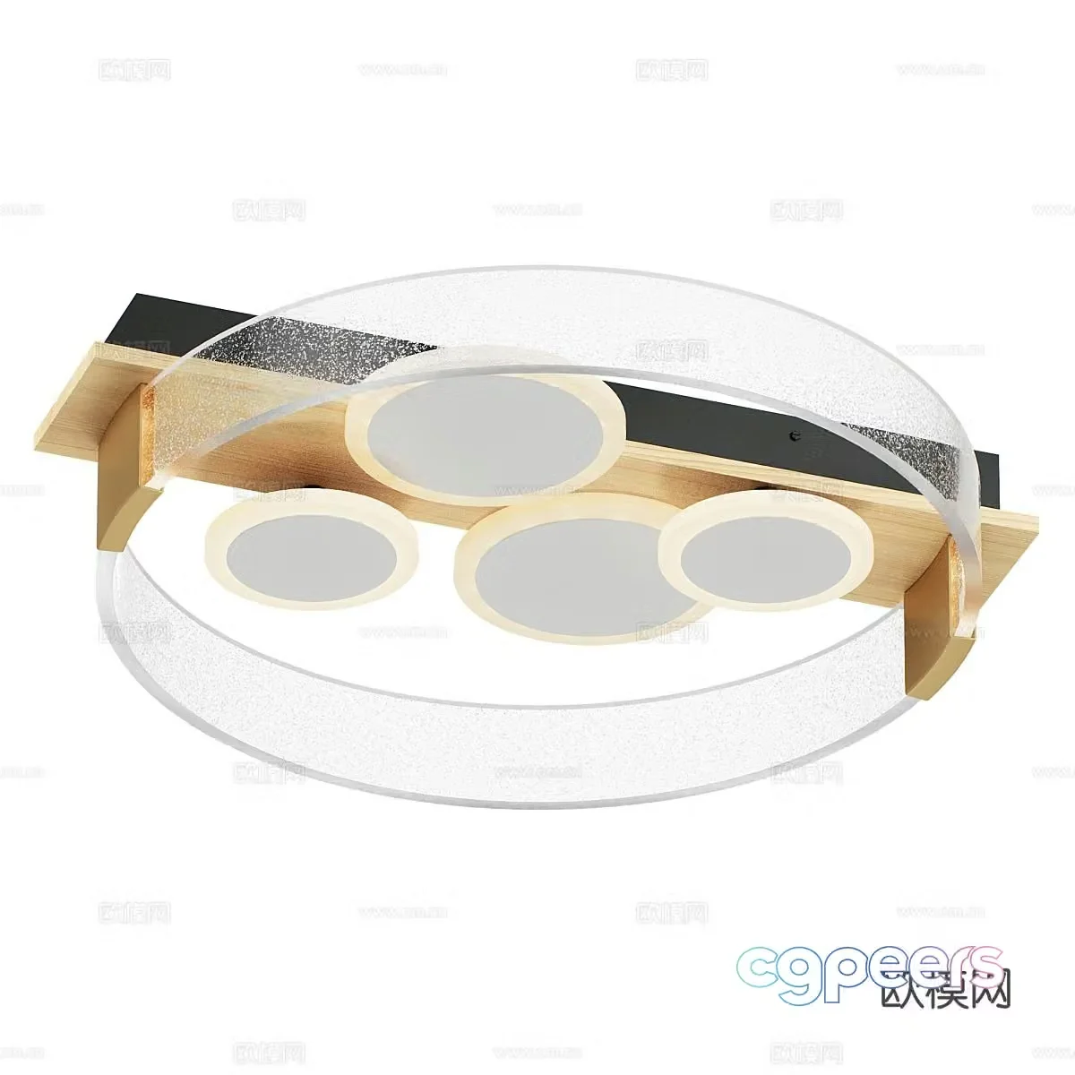 Light luxury ceiling lamp 3D model