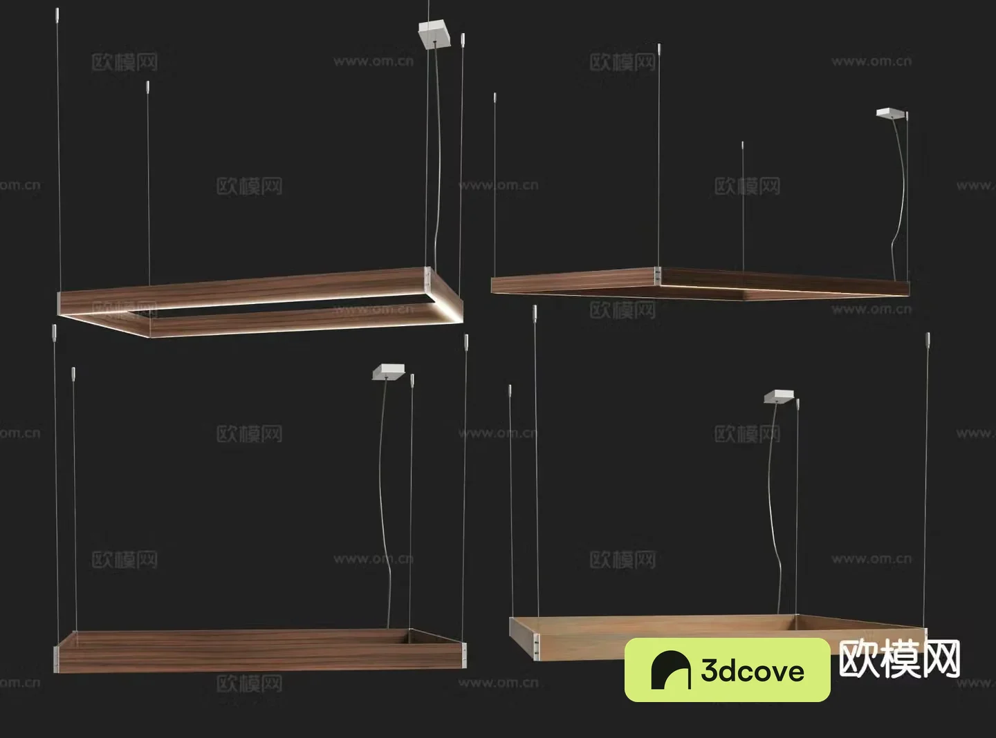 Minimalist chandelier square chandelier