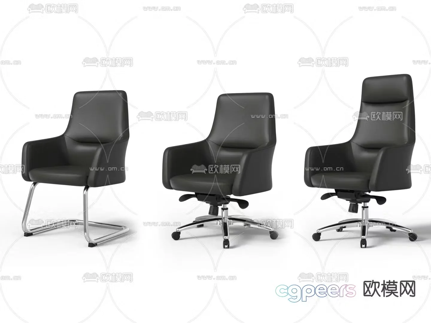 Office chair staff chair conference chair 3d model