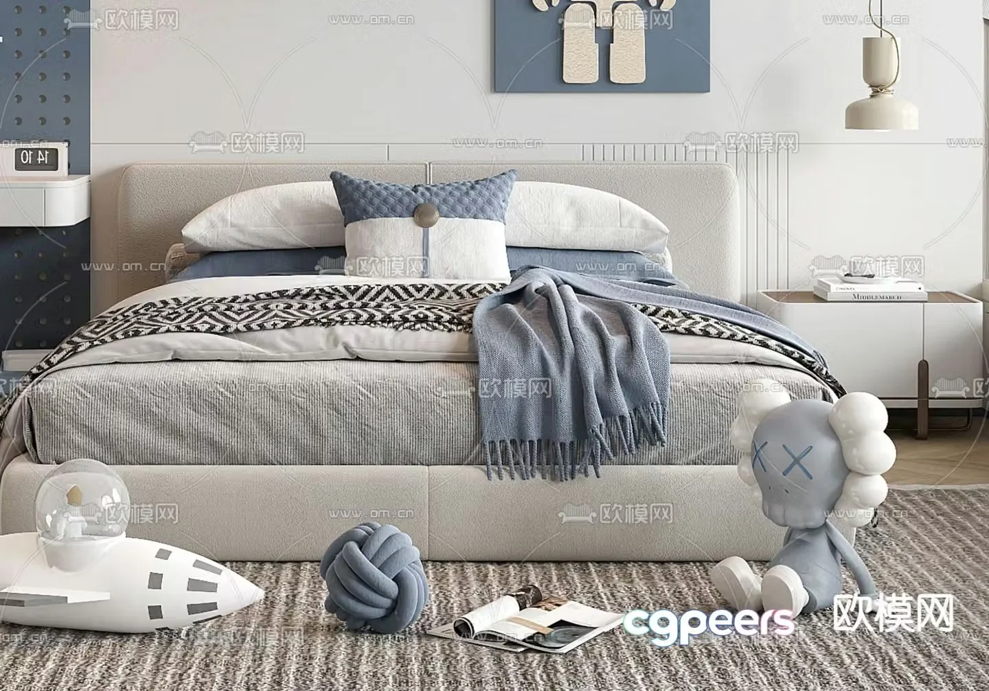 Children’s bed single bed 3d model