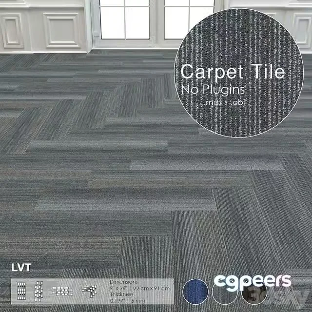 3ds Max Free – Carpet Tile Collections 02