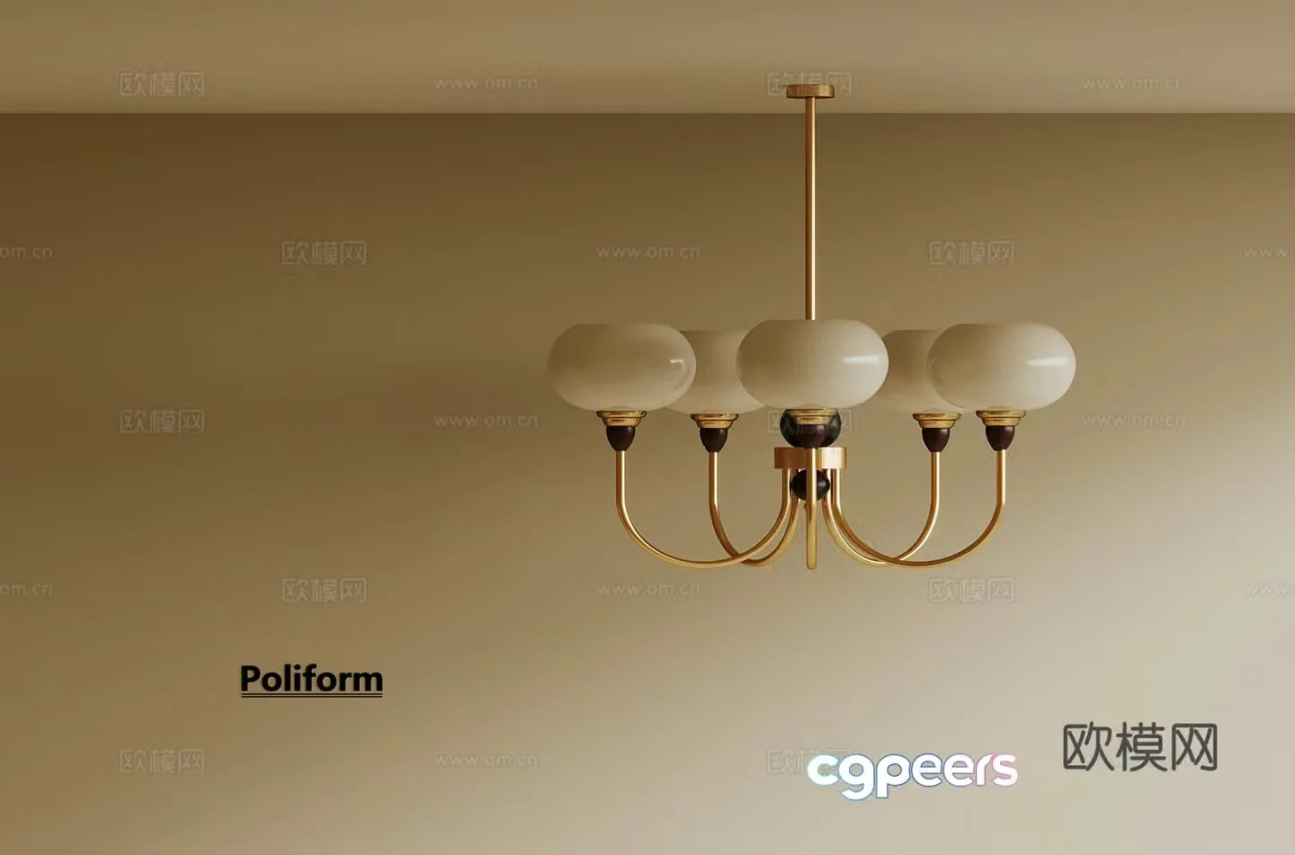 French chandeliers 3d model