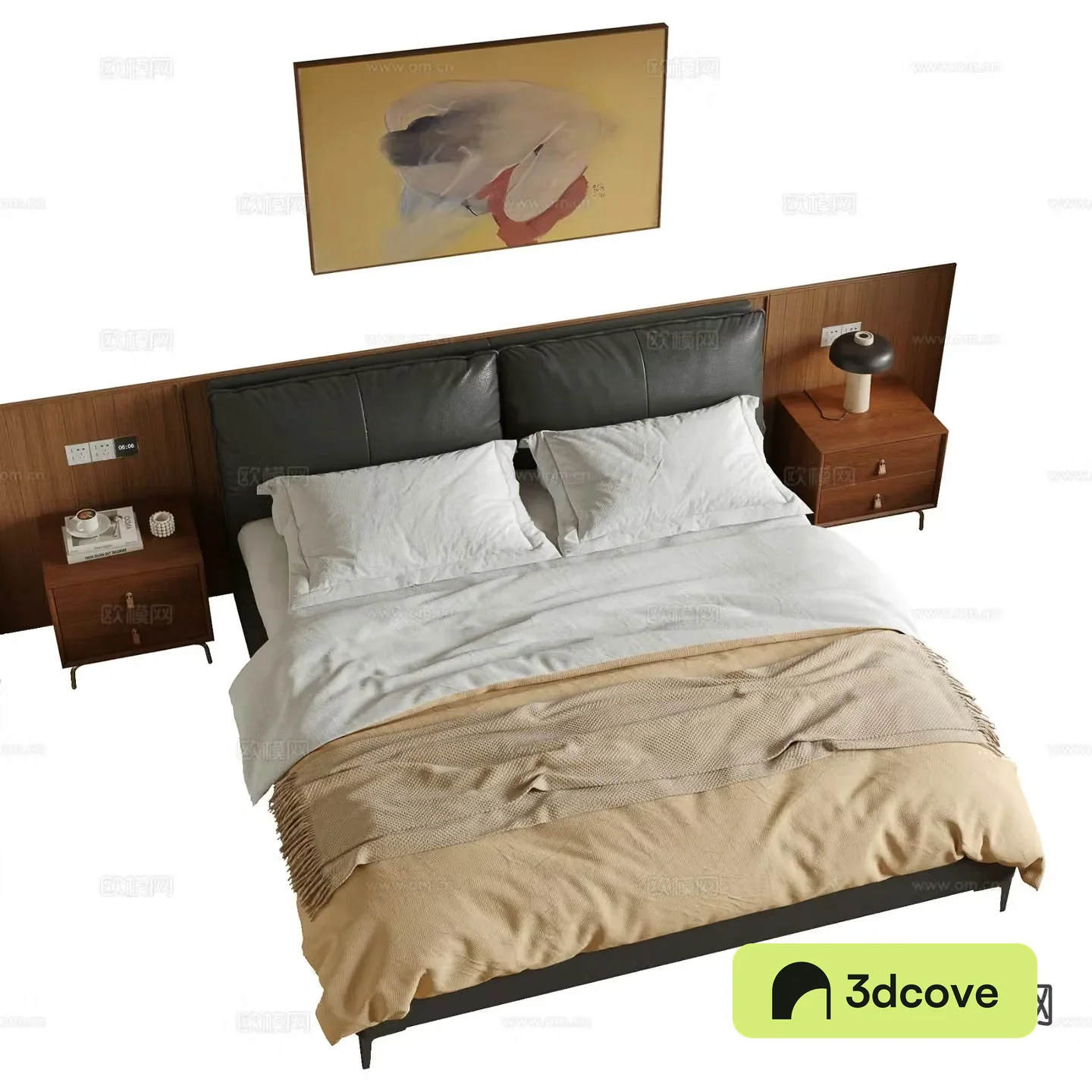 Medieval style double bed