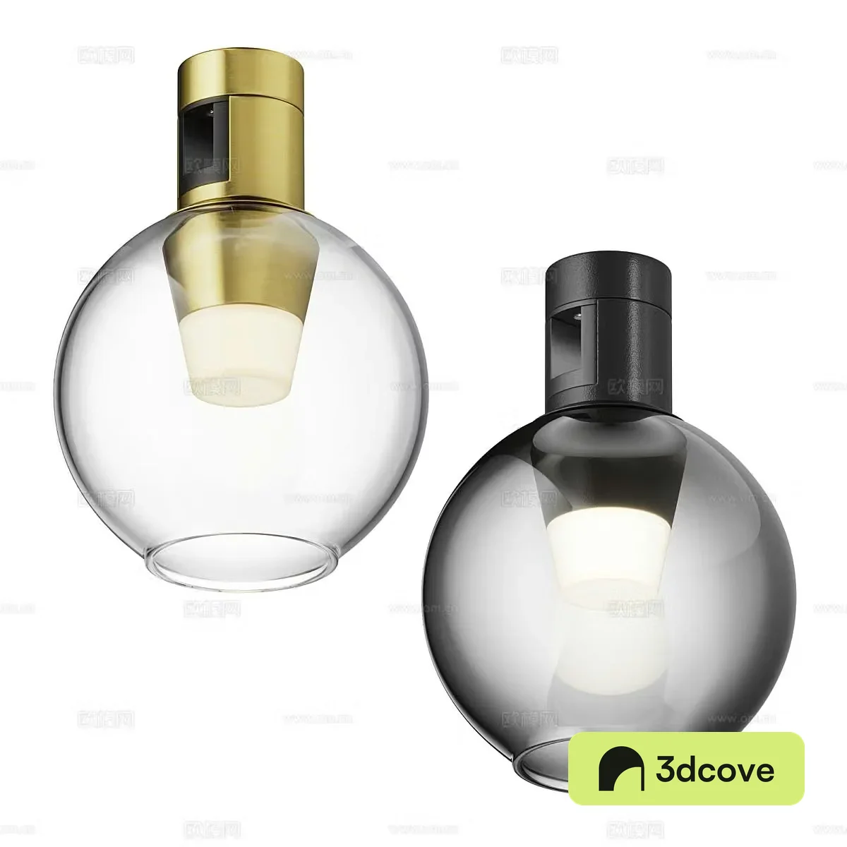 Glass downlight spotlight