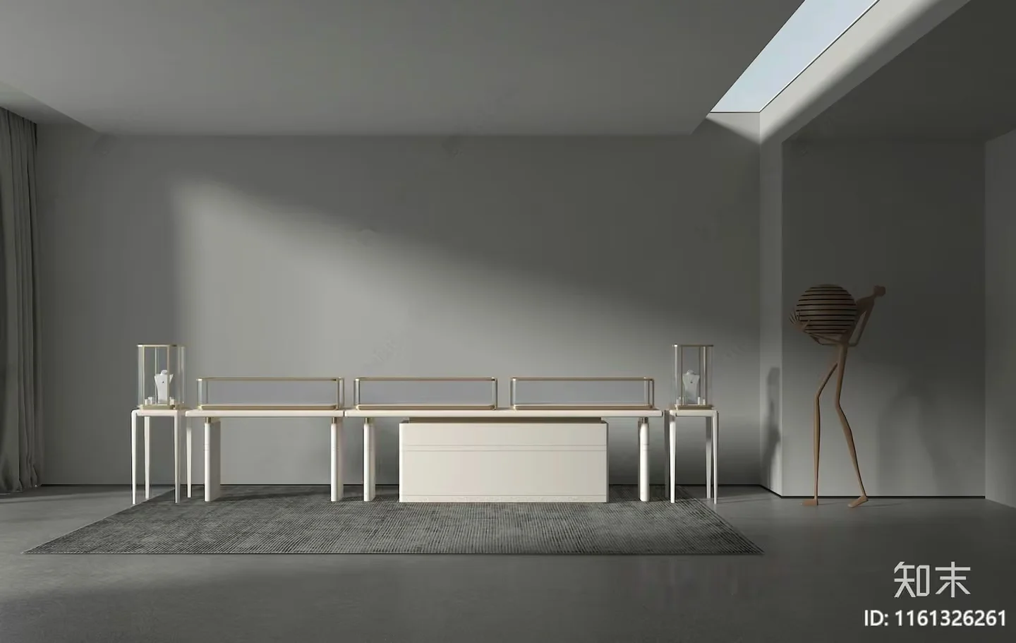 Modern Display Tables 3D Model – 884 – VRAY Render