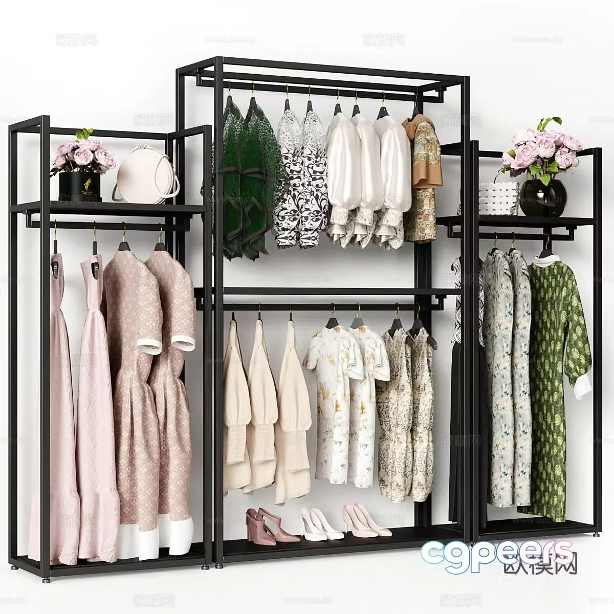 Clothestore hanger 3d model