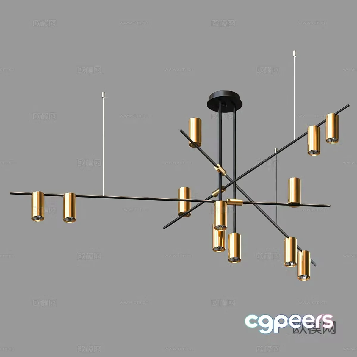 Modern simple chandeliers chandeliers simple chandeliers light luxury chandeliers dining chandeliers living room chandeliers 3D model