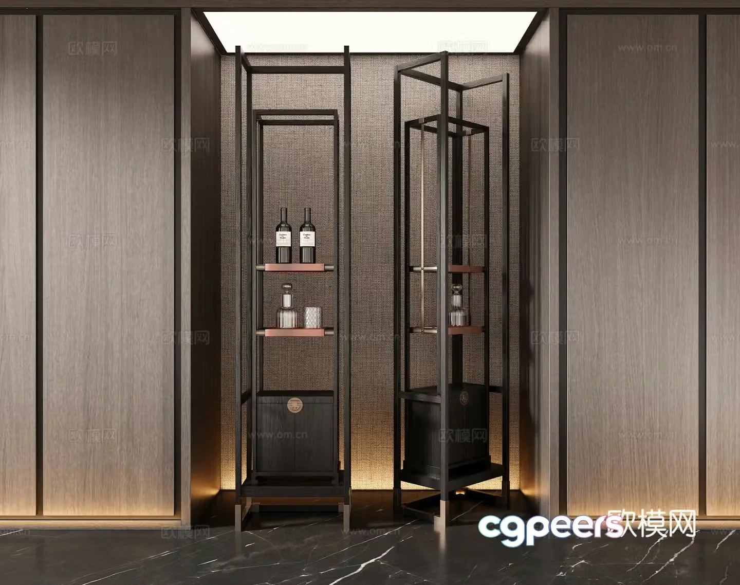 New Chinese wine rack 3D model