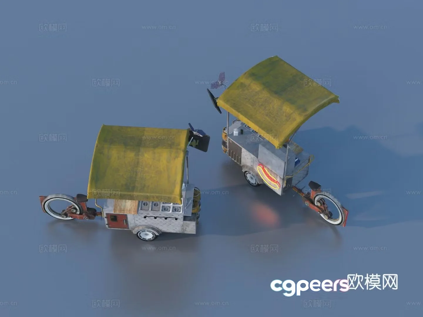 Hardware mechanical parts cabin components 3D model