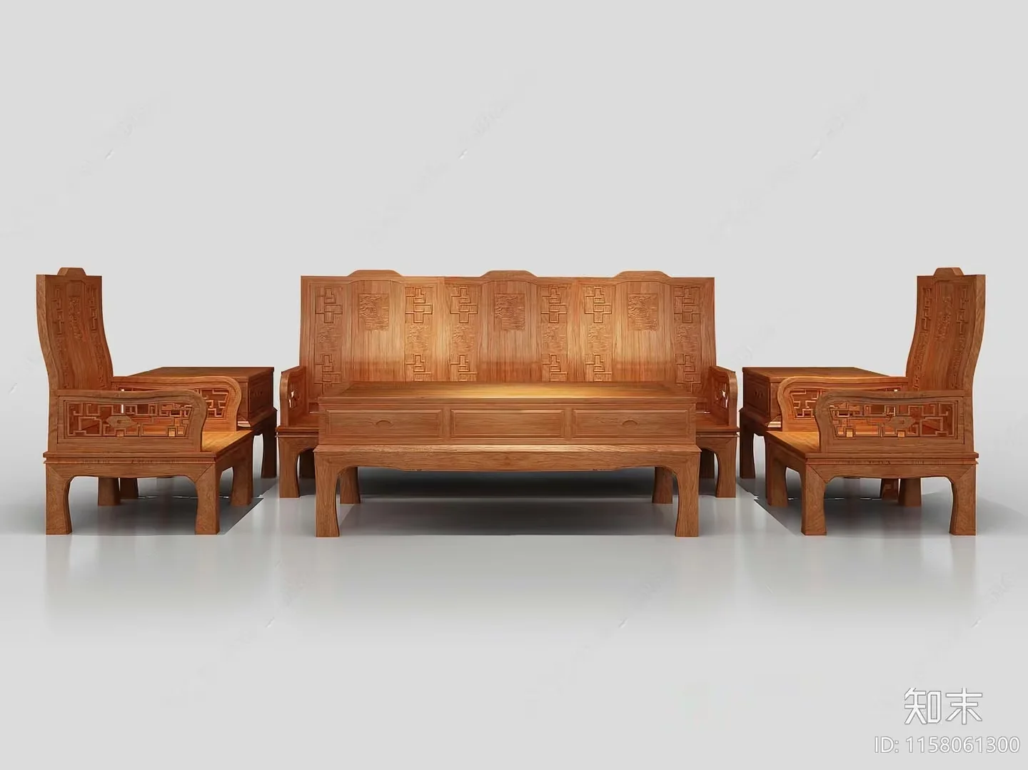 Traditional Wooden Furniture 3D Model – 5785 – VRAY Render