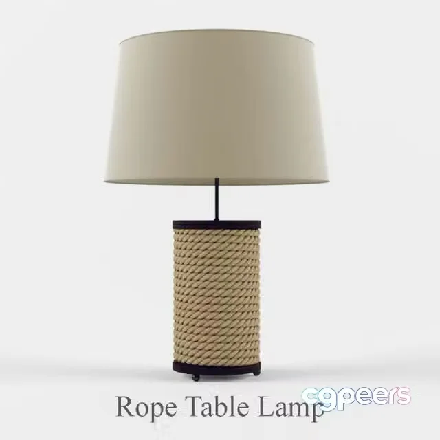 3ds Max Free – Rope Table Lamp