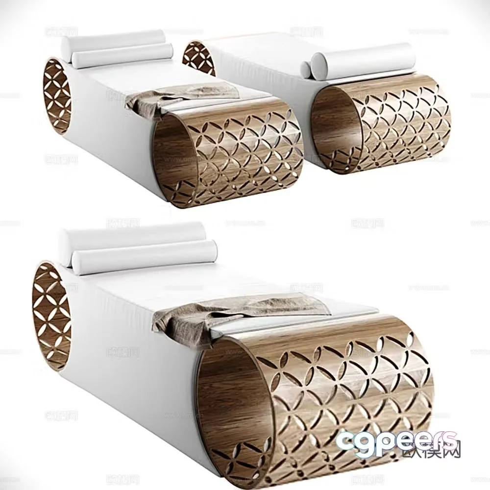 Massage bed Single bed Tool bed 3D model