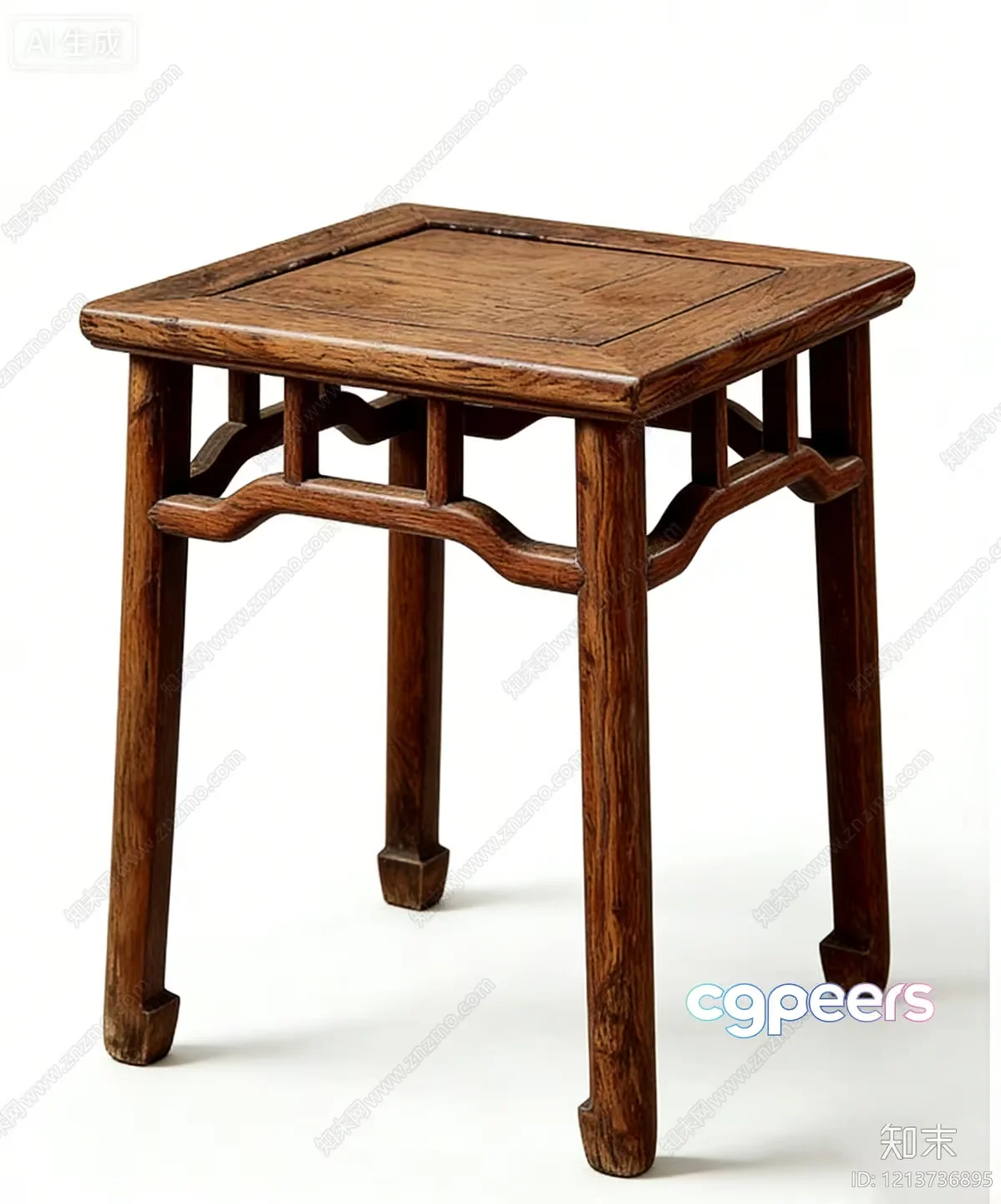 A Wooden Table 3D Model – 14769 – VRAY Render