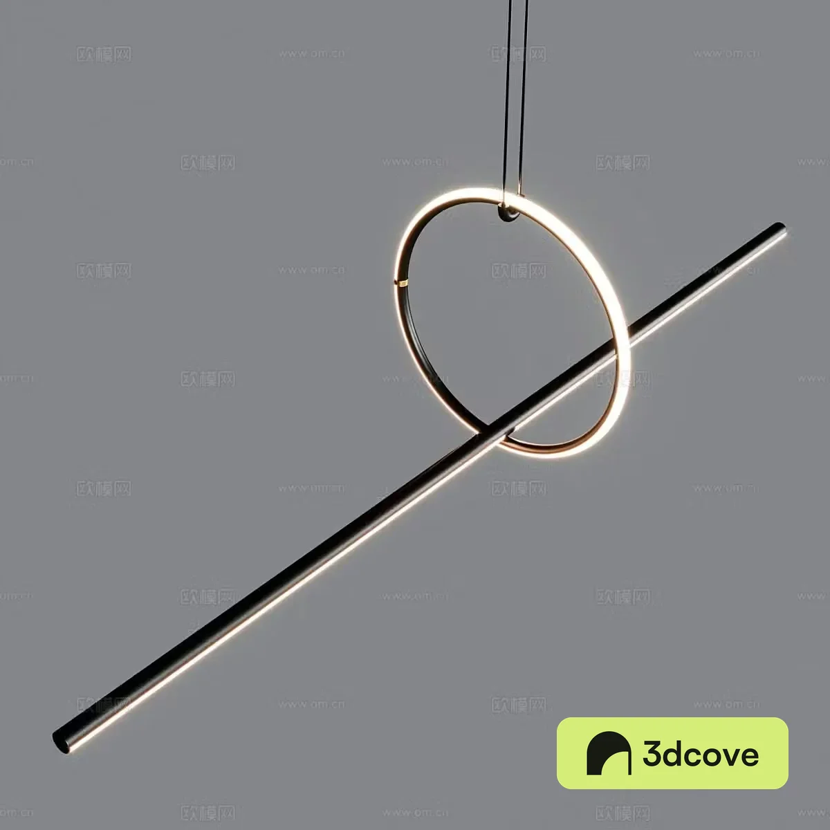 Modern strip chandelier minimalist chandelier