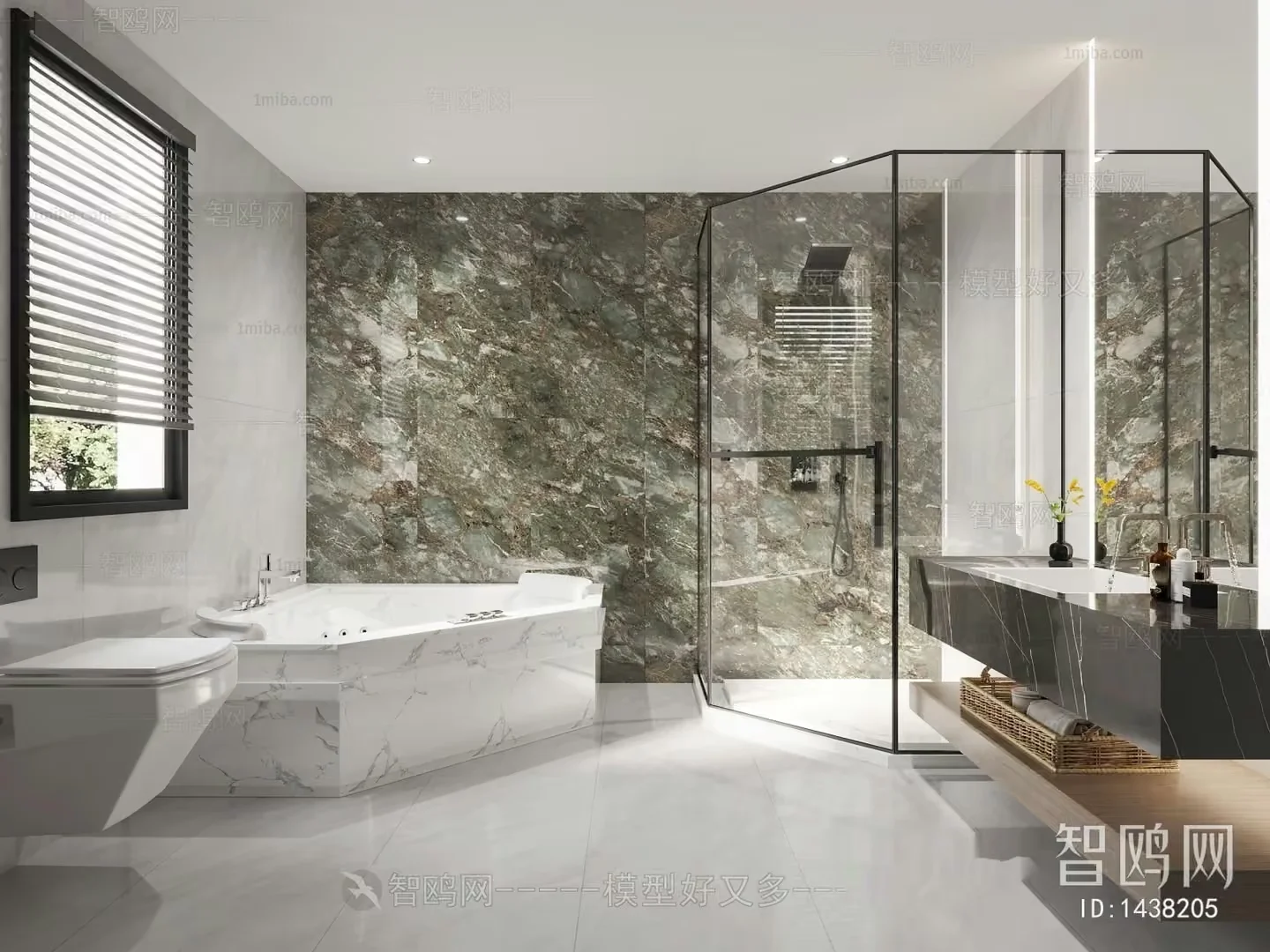 Modern Bathroom 3D Model – 16588 – VRAY Render
