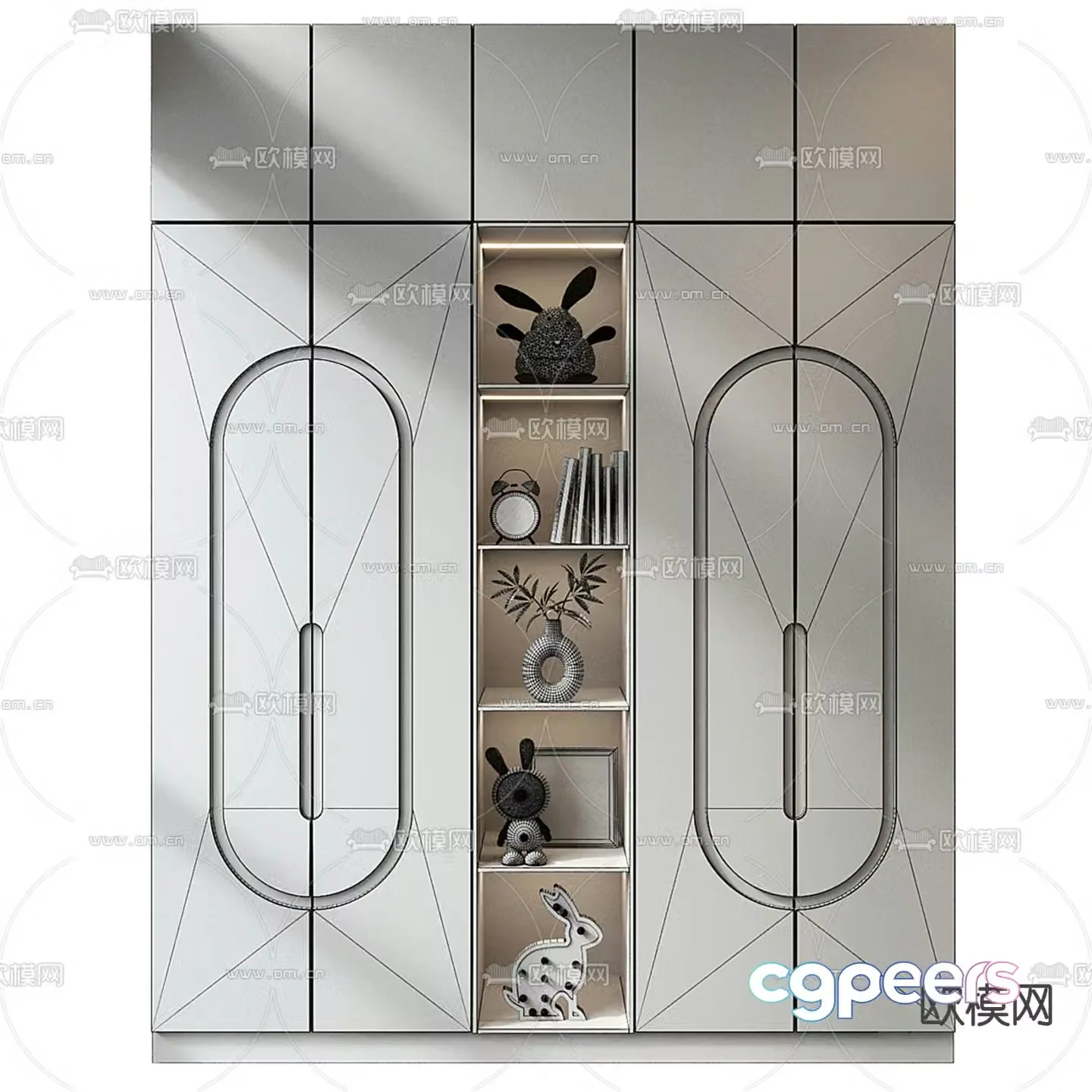Modern children’s wardrobe 3d model