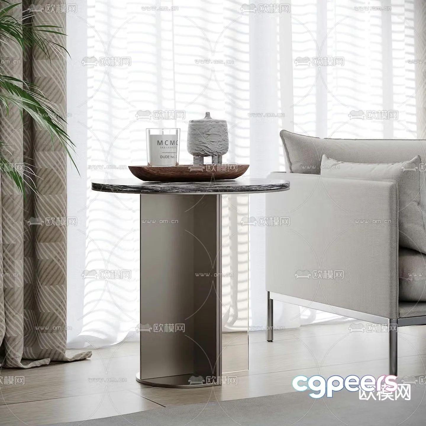 Round table side table corner table table table 3D model