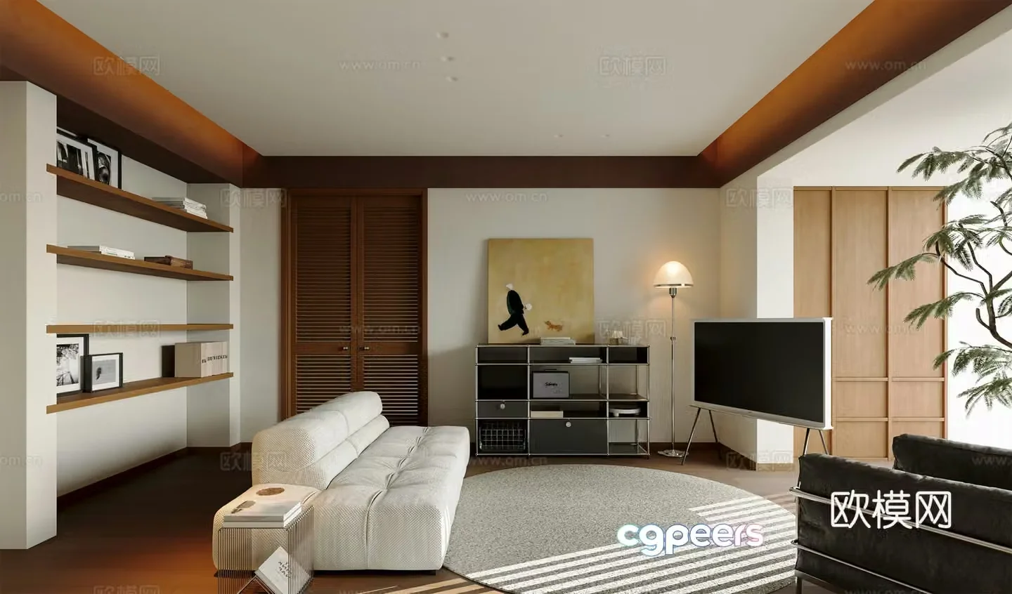 Medieval style living room 3D model