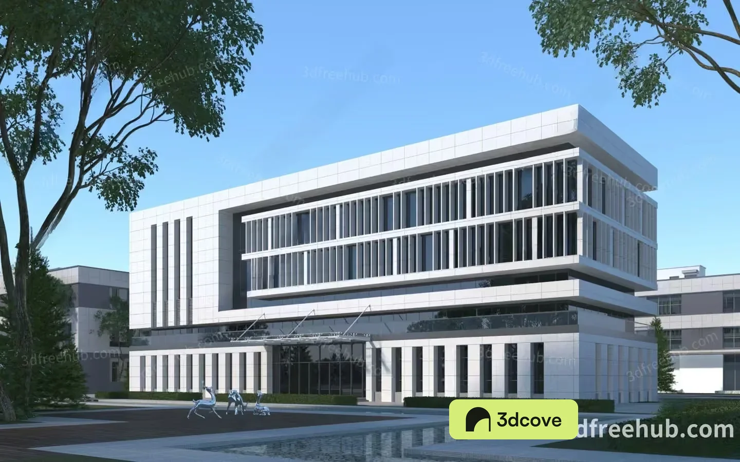 A Modern White Building