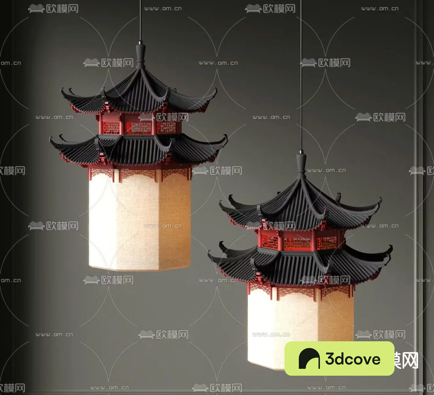 New Chinese style chandelier tower chandelier