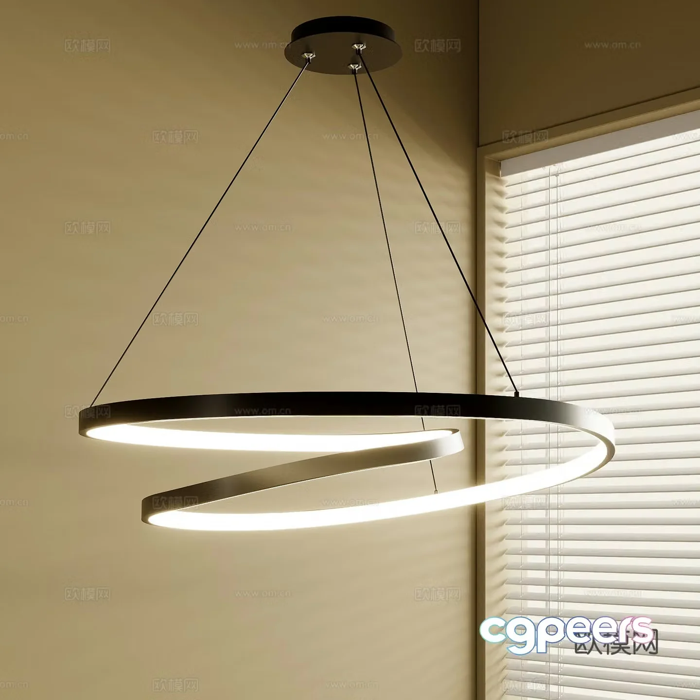 French chandeliers 3d model