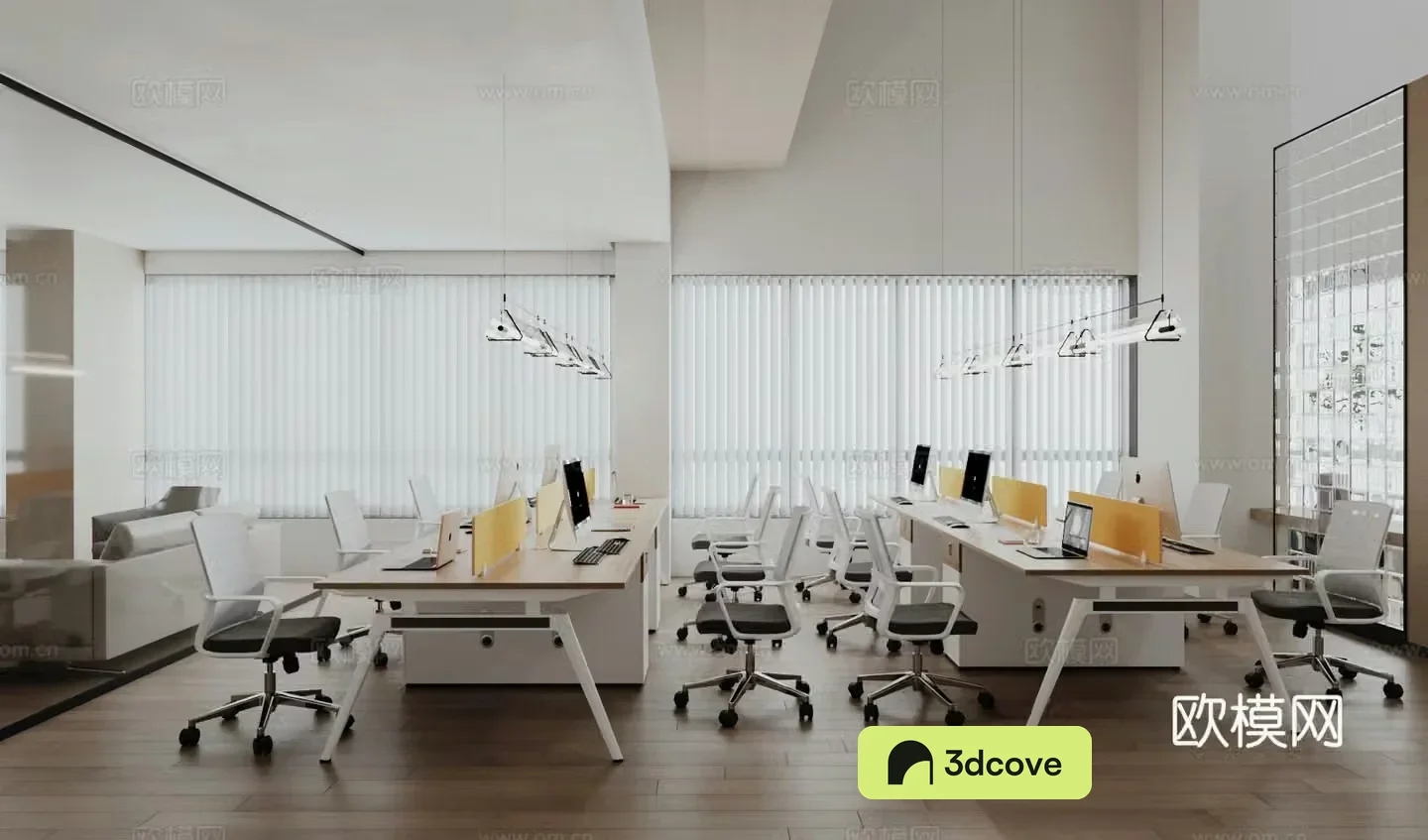 Modern office Public office area Worker area
