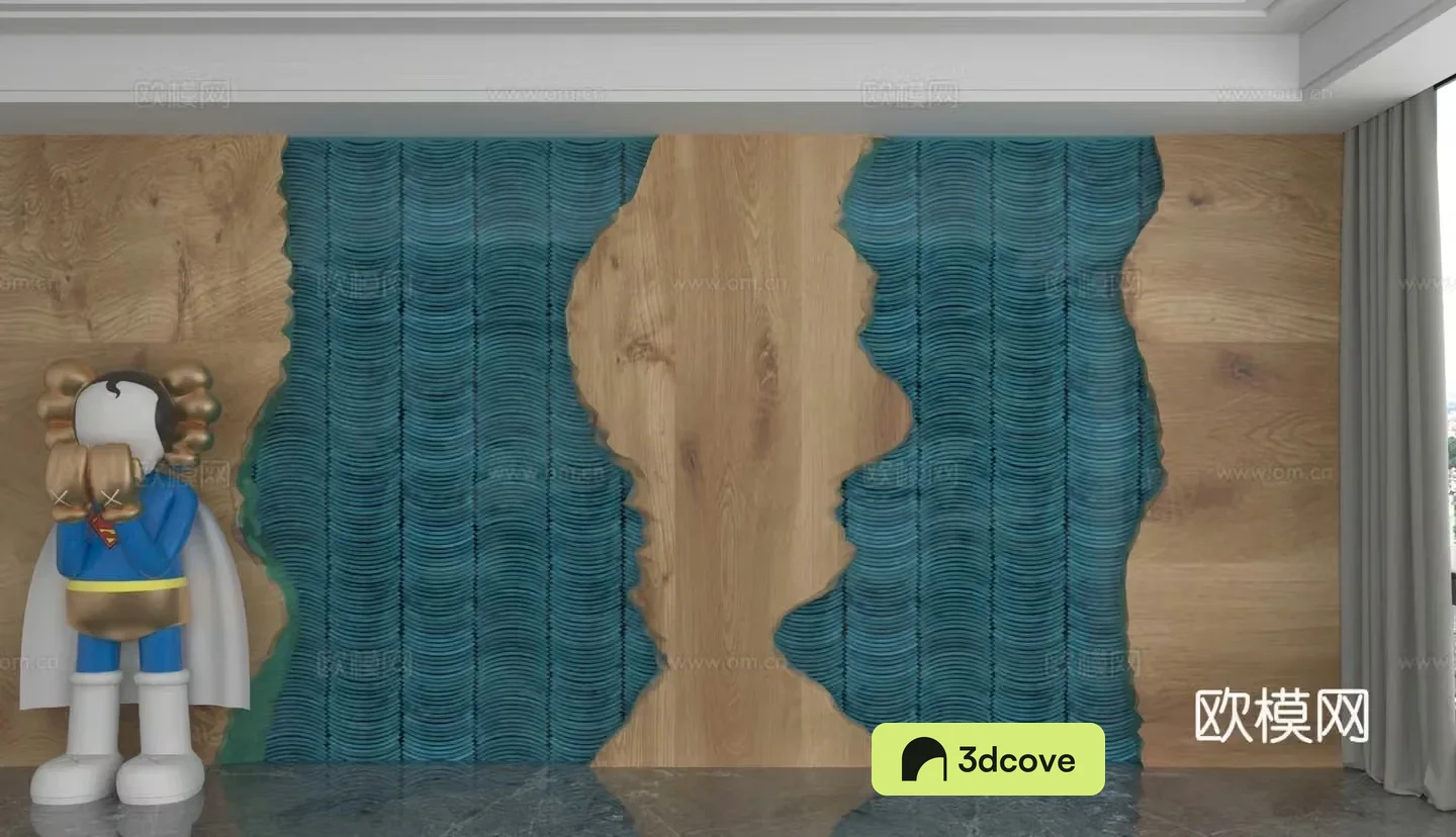 Modern background wall