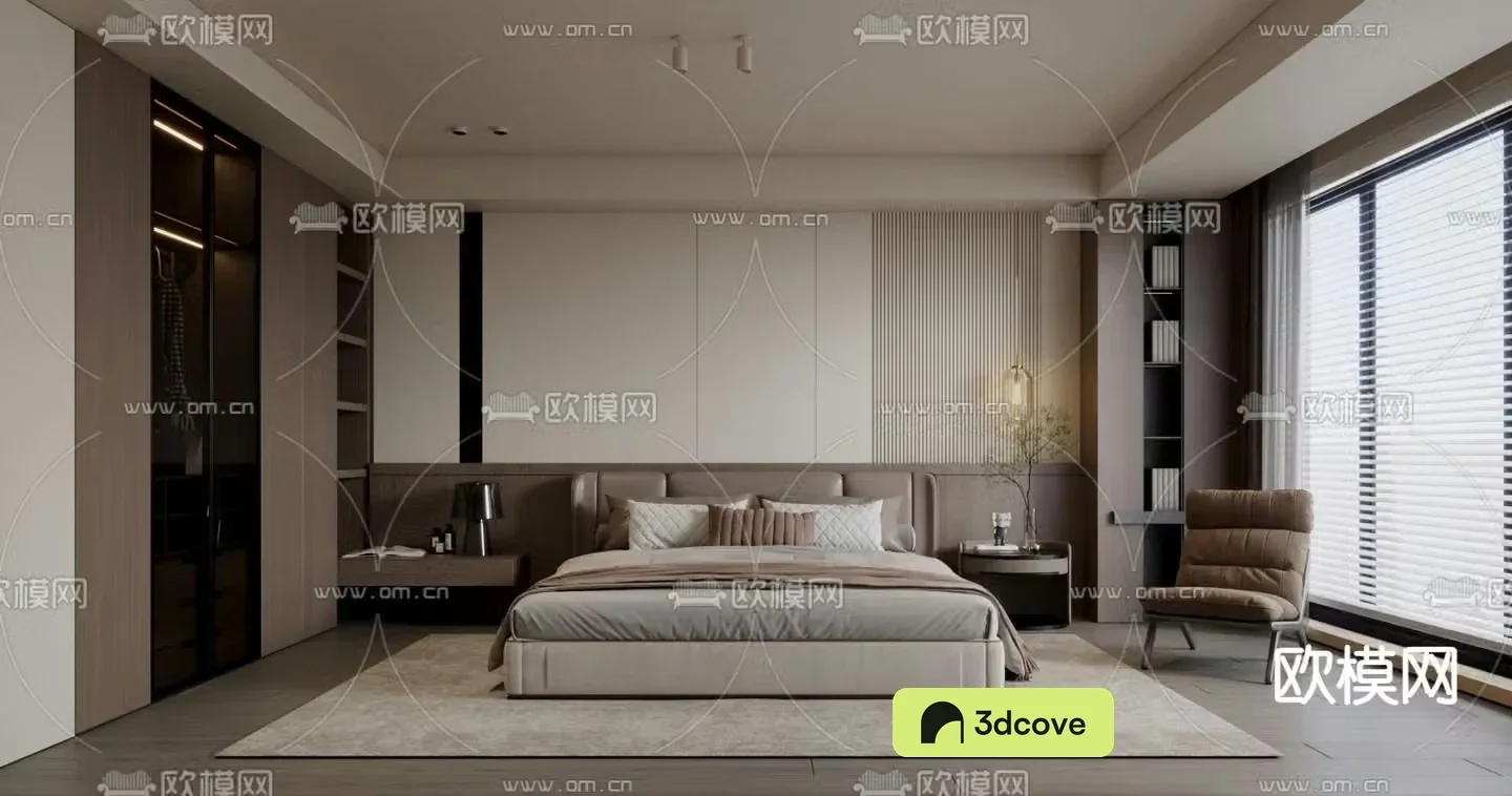Italian master bedroom