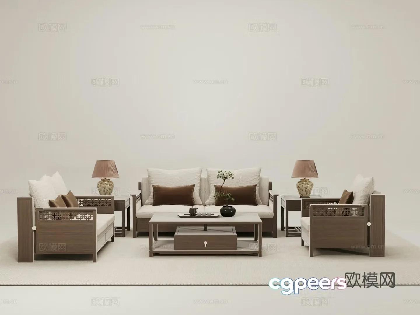 Chinese sofa 3D model