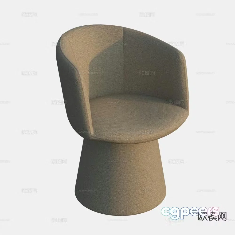 Modern chair leisure chair 3d model
