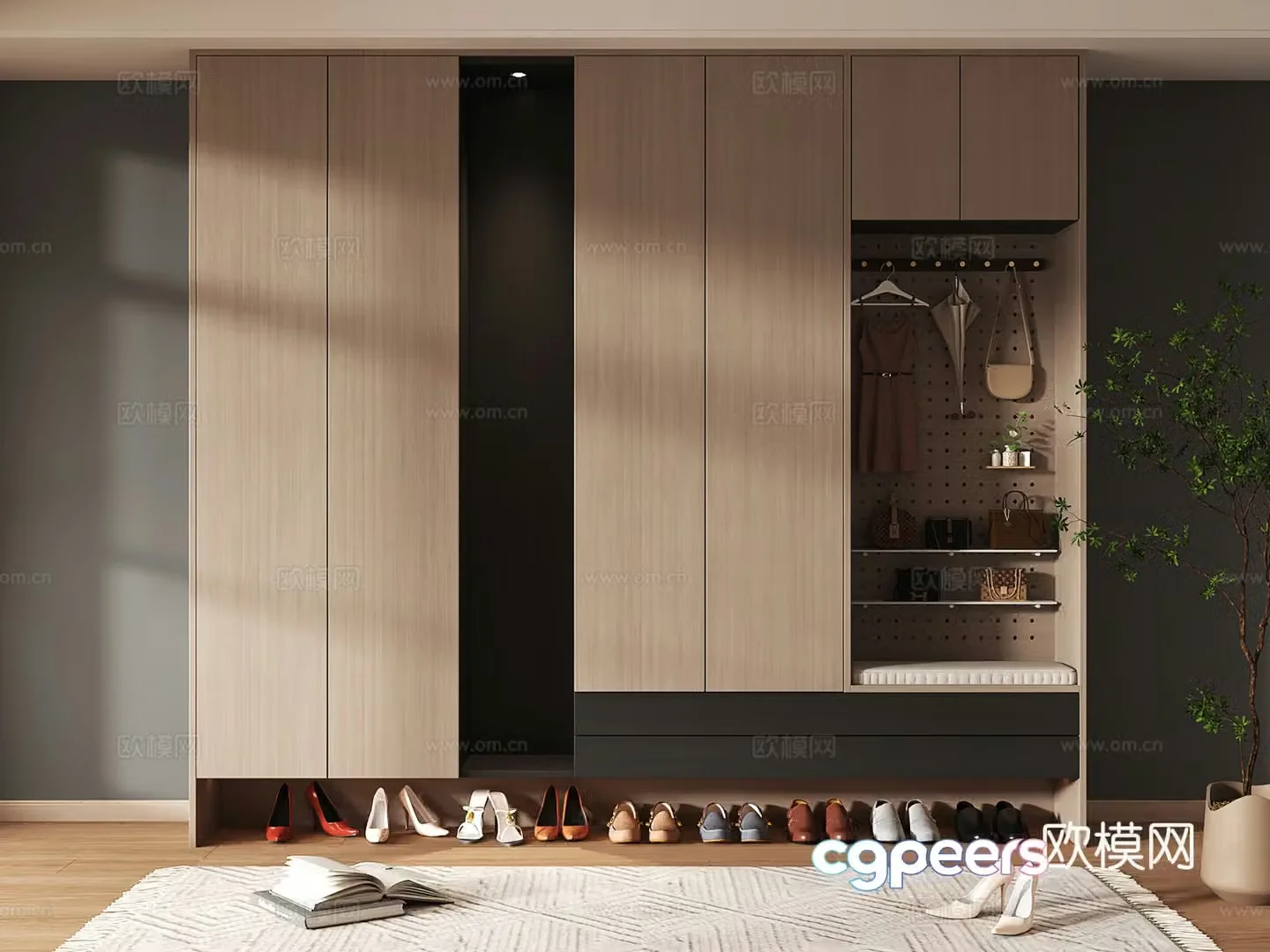 Shoe cabinet design shoe cabinet partition shoe cabinet porch shoe cabinet home shoe cabinet 3D model