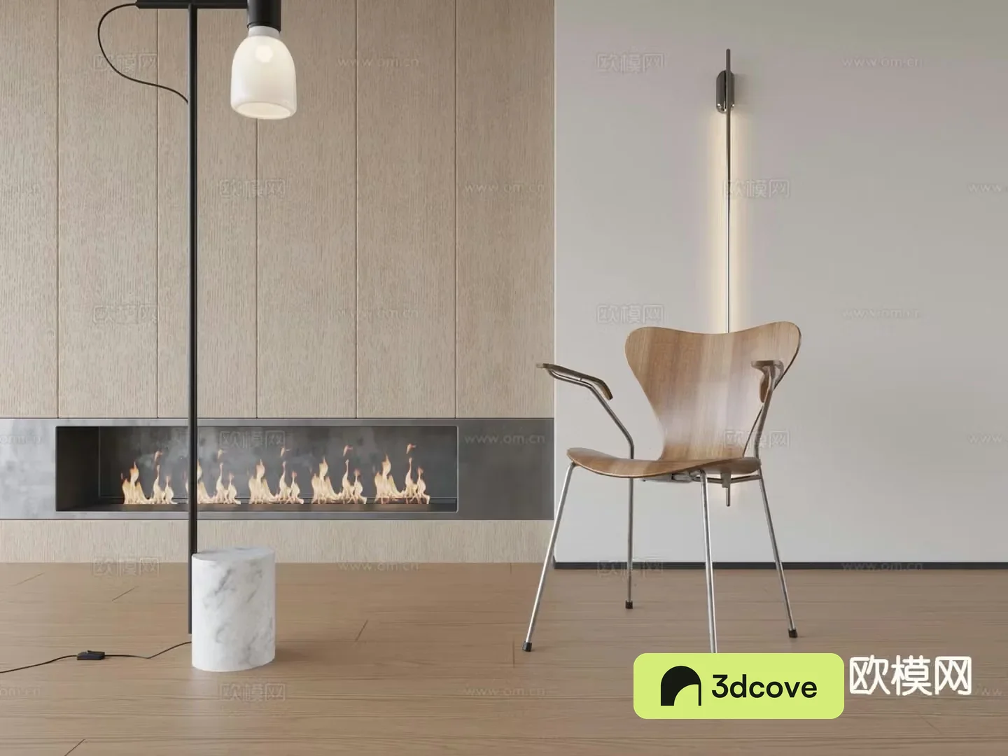 Modern wooden chair