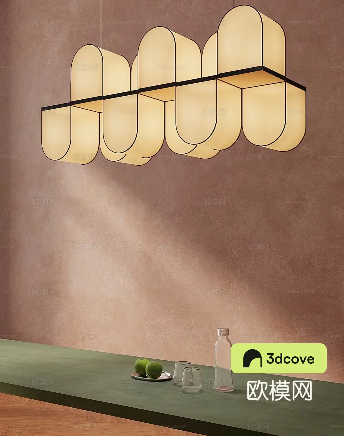 Modern minimalist chandelier