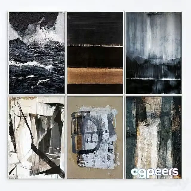 3ds Max Free – Abstract art frames_9