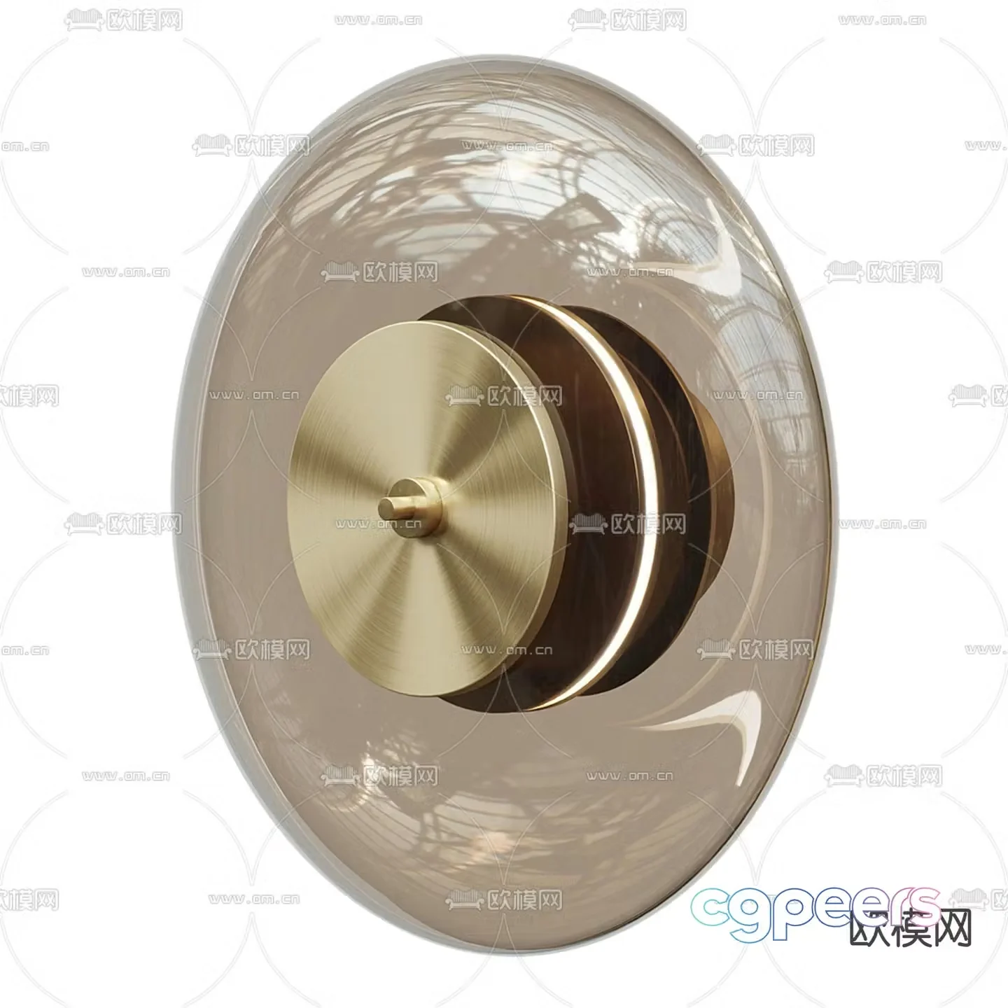 Glass wall light 3d model