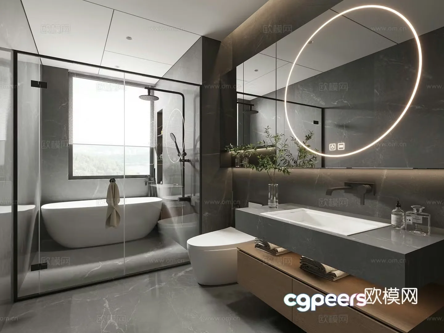 Modern bathroom 3d model